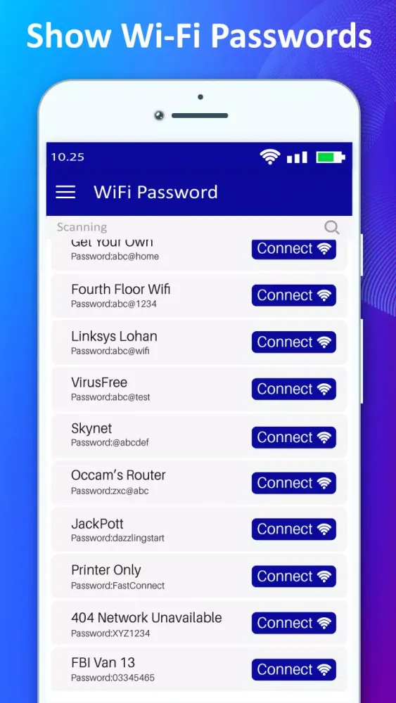 WiFi Password Master Key Show Screenshots