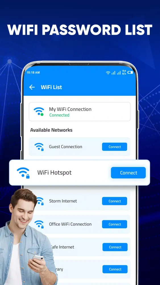Capturas de tela do WiFi Password