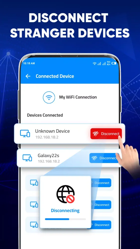 Capturas de tela do WiFi Password