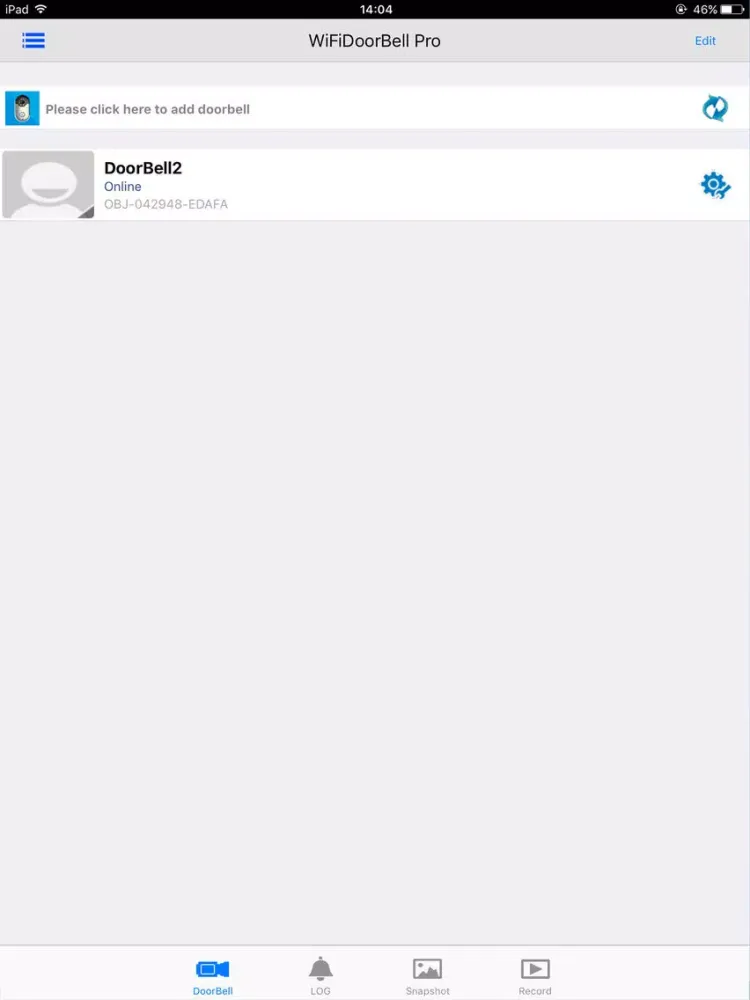 Captures d'écran de WiFiDoorbell Pro iPad 