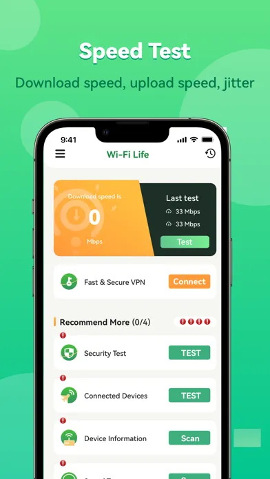 WiFi Life-Speed Test Ekran Görüntüleri