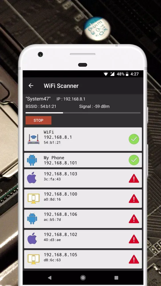 Captures d'écran de WiFi ToolKit