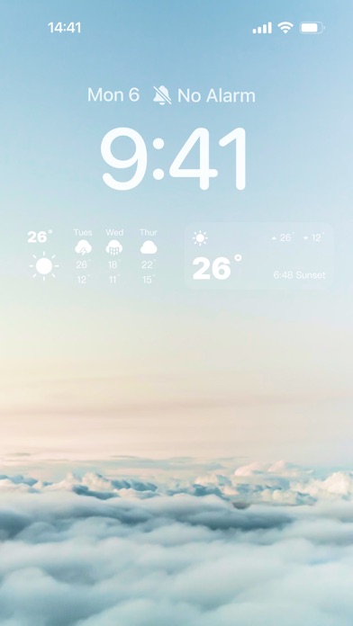 Captures d'écran de iWidget For Lock Screen
