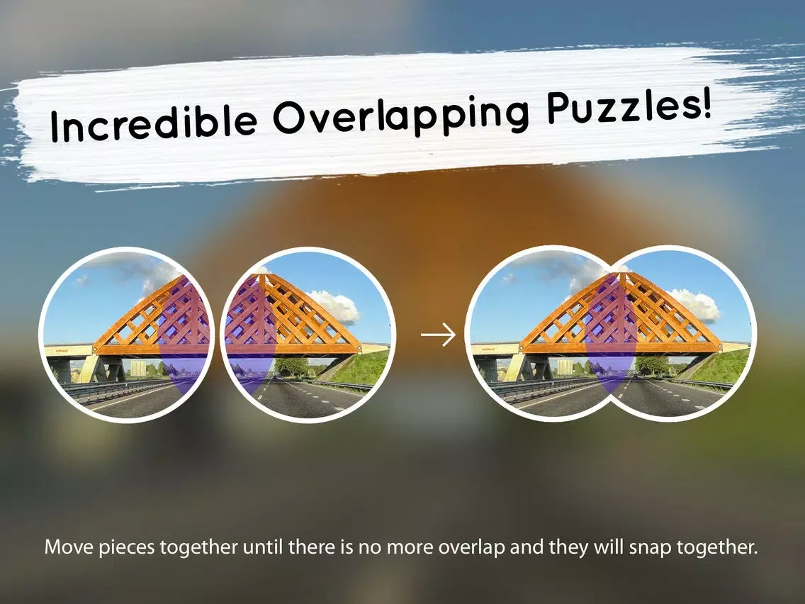 Tangkapan layar Venn Highways: Overlapping Jigsaw Puzzles iPad 