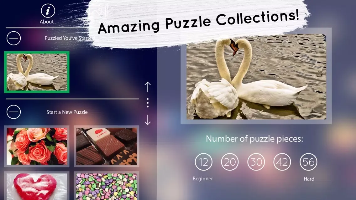 Captures d'écran de Venn Valentine's Day: Overlapping Jigsaw Puzzles