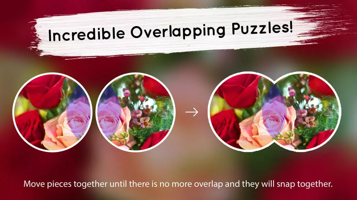 Captures d'écran de Venn Valentine's Day: Overlapping Jigsaw Puzzles