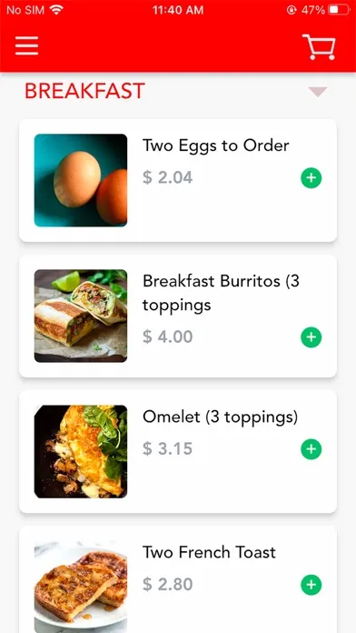 ARBA Online Ordering 스크린샷