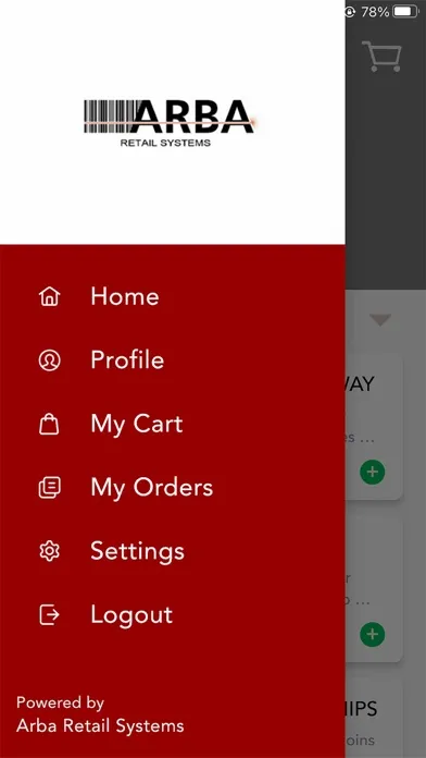 ARBA Online Ordering 스크린샷