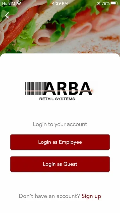 ARBA Online Ordering 스크린샷