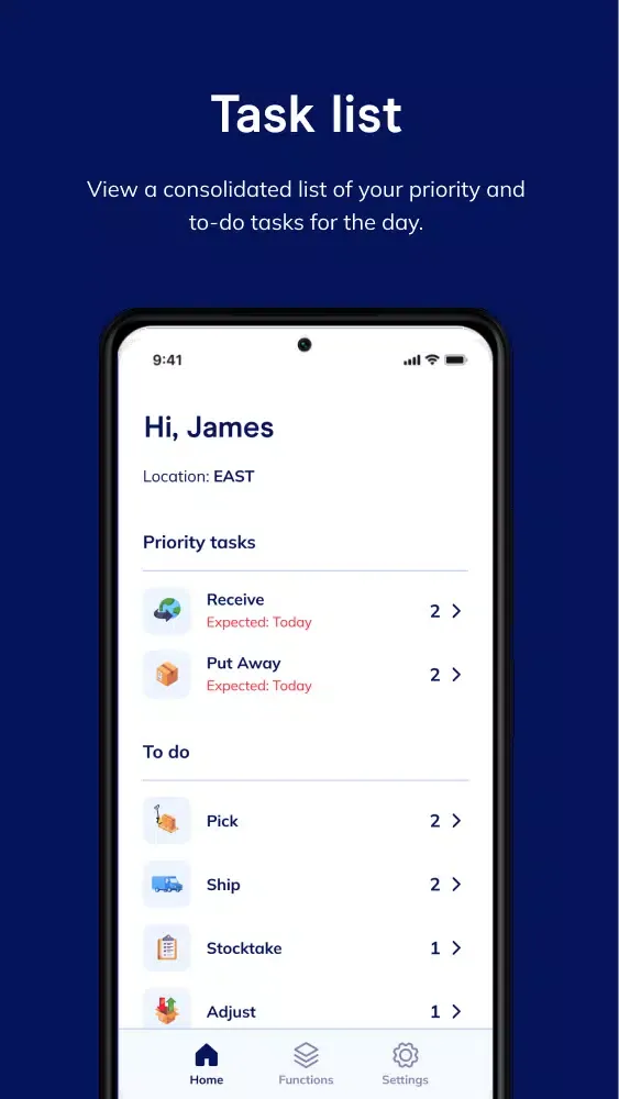 Wiise Warehouse OnTime Screenshots