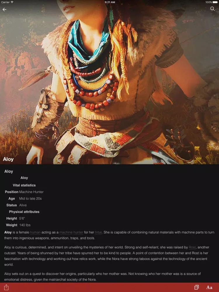 FANDOM for: Horizon Zero Dawn iPad  Screenshots