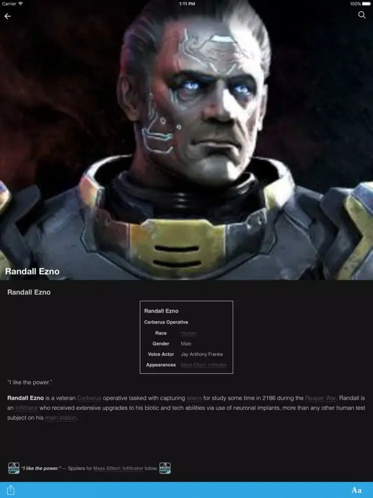FANDOM for: Mass Effect iPad  Screenshots