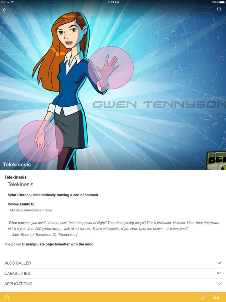 Zrzuty ekranu FANDOM for: Power Listing iPad 
