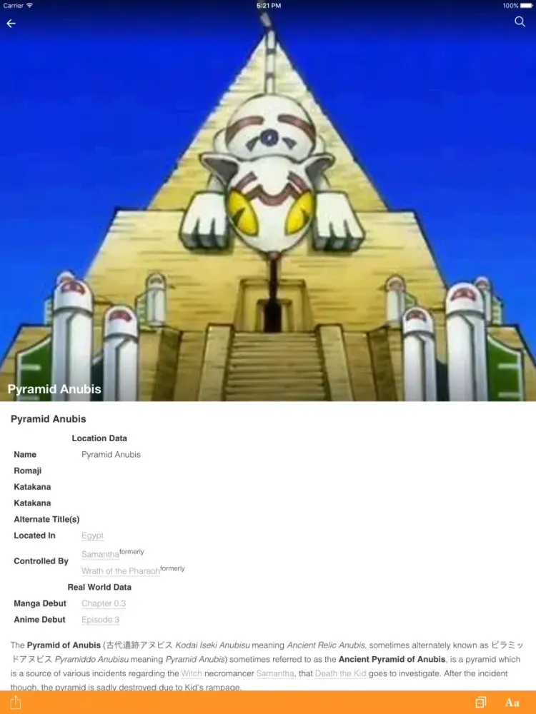 Capturas de tela do FANDOM for: Soul Eater iPad 