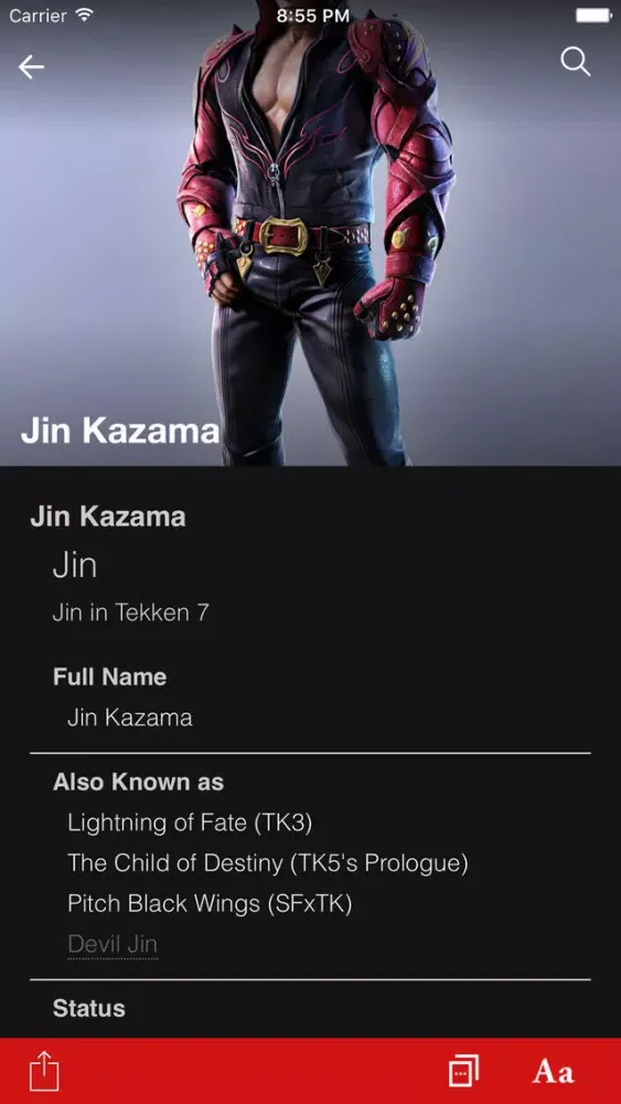 Capturas de tela do FANDOM for: Tekken