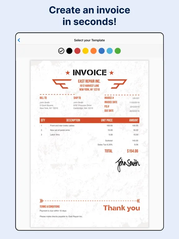 Invoice Maker & Billing App iPad  Ekran Görüntüleri