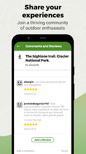 Wikiloc Outdoor Navigation GPS Screenshots