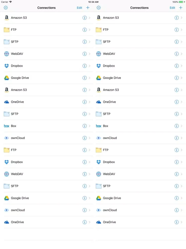 AirFile 2 - Dual File Browser iPad  スクリーンショット