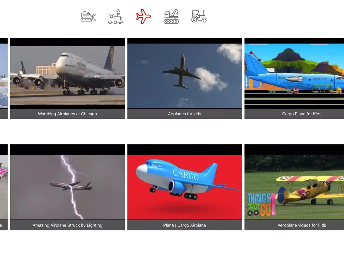 Diggers, Tractors and Trucks Videos for Kids iPad  Screenshots