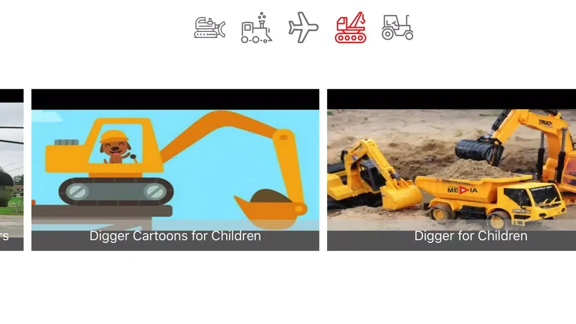 Diggers, Tractors and Trucks Videos for Kids Screenshots