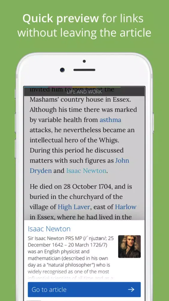تصاویر Wikiwand: Faster Wikipedia Reader