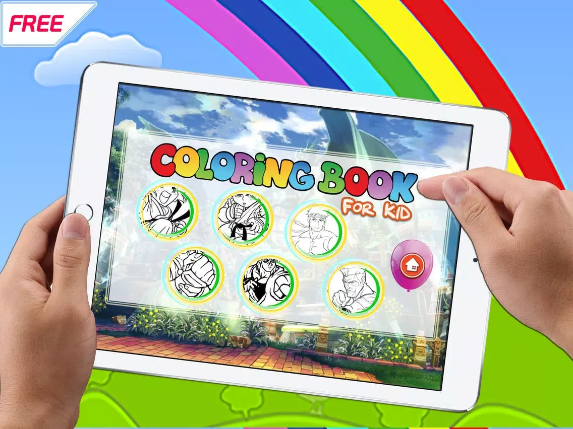 Coloring Family friendly "for Ken Street Fighter" iPad  Screenshots