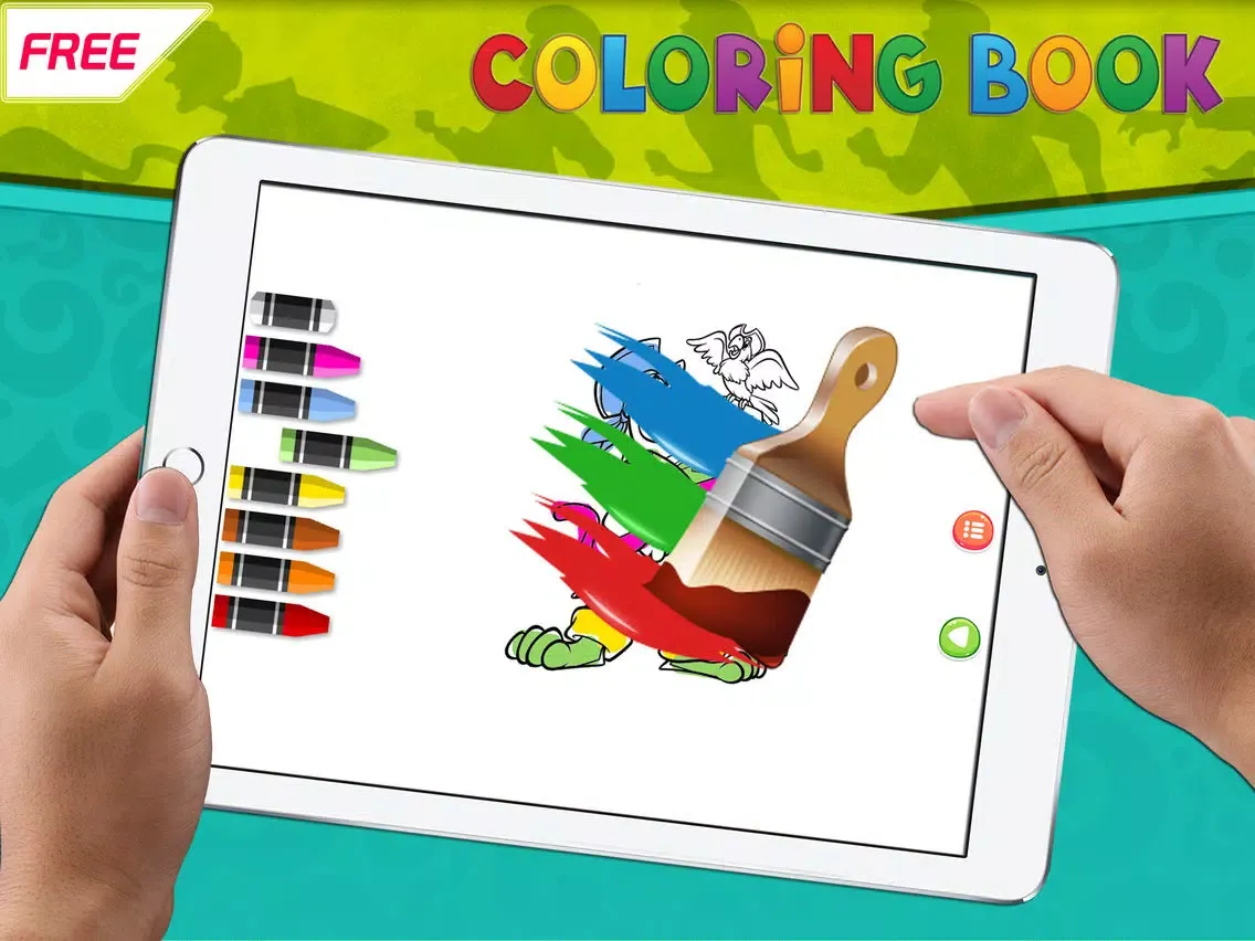 Capturas de tela do Paint Coloring Page Family friendly for Scooby Doo iPad 