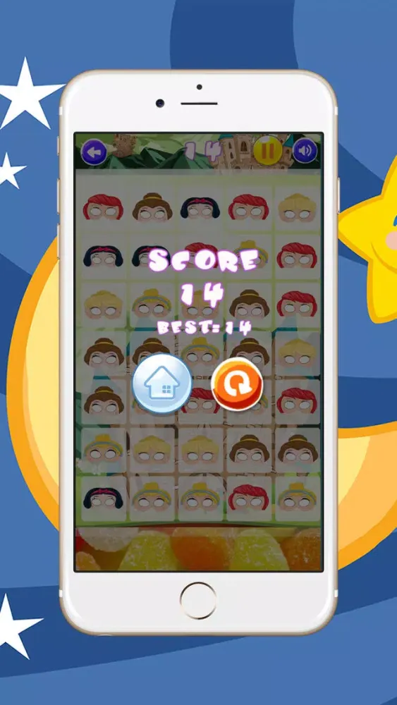 Match and Merge Game Princess Snow White Masks Ekran Görüntüleri