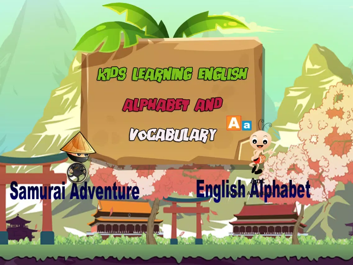 Samurai Spinner Wheel Adventures English Alphabet iPad  Screenshots