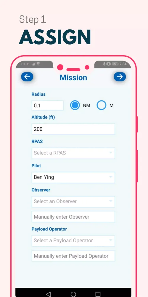 RPAS WILCO: Drone Flight Plans Screenshots