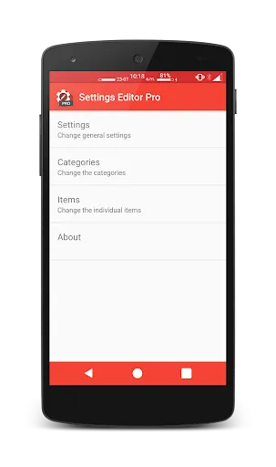 Settings Editor Pro Screenshots