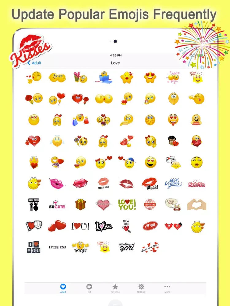ภาพหน้าจอของ Twitch Emoji - Emotion keyboard Text Adult Smileys iPad 