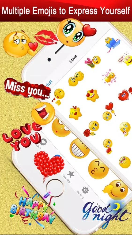 ภาพหน้าจอของ Twitch Emoji - Emotion keyboard Text Adult Smileys