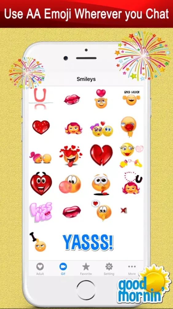 ภาพหน้าจอของ Twitch Emoji - Emotion keyboard Text Adult Smileys