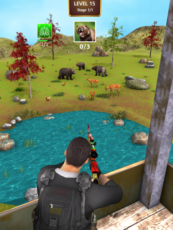 Wild Animal Sniper Hunting 3D iPad 應用截圖