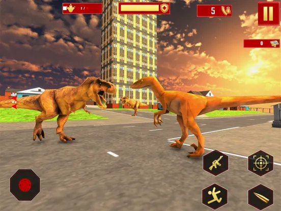 Ảnh chụp màn hình của Wild Deadly Dino Hunting Games iPad 