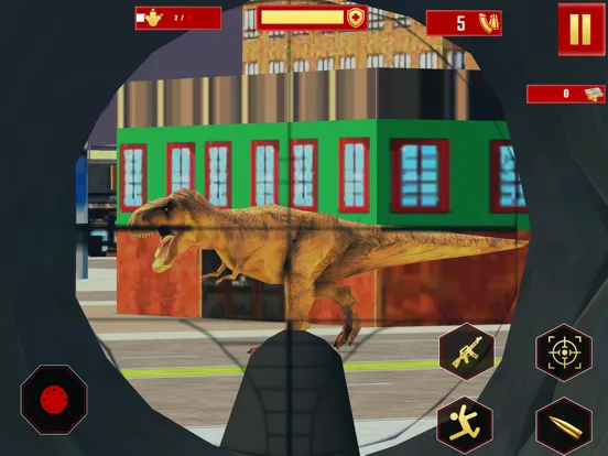 Ảnh chụp màn hình của Wild Deadly Dino Hunting Games iPad 
