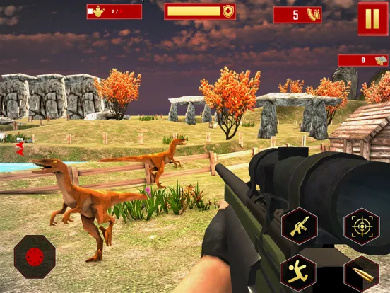 Ảnh chụp màn hình của Wild Deadly Dino Hunting Games iPad 
