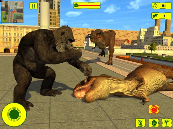 Wild Gorilla vs Dinosaur Fight iPad  স্ক্রিনশট