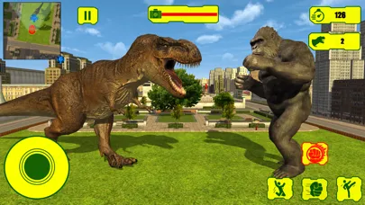 Wild Gorilla vs Dinosaur Fight স্ক্রিনশট