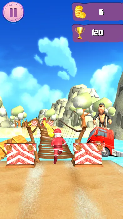 Santa Runner 3D-Christmas Game Ekran Görüntüleri