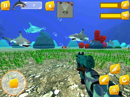 Wild Shark Hunting-Fish Game iPad 应用截图
