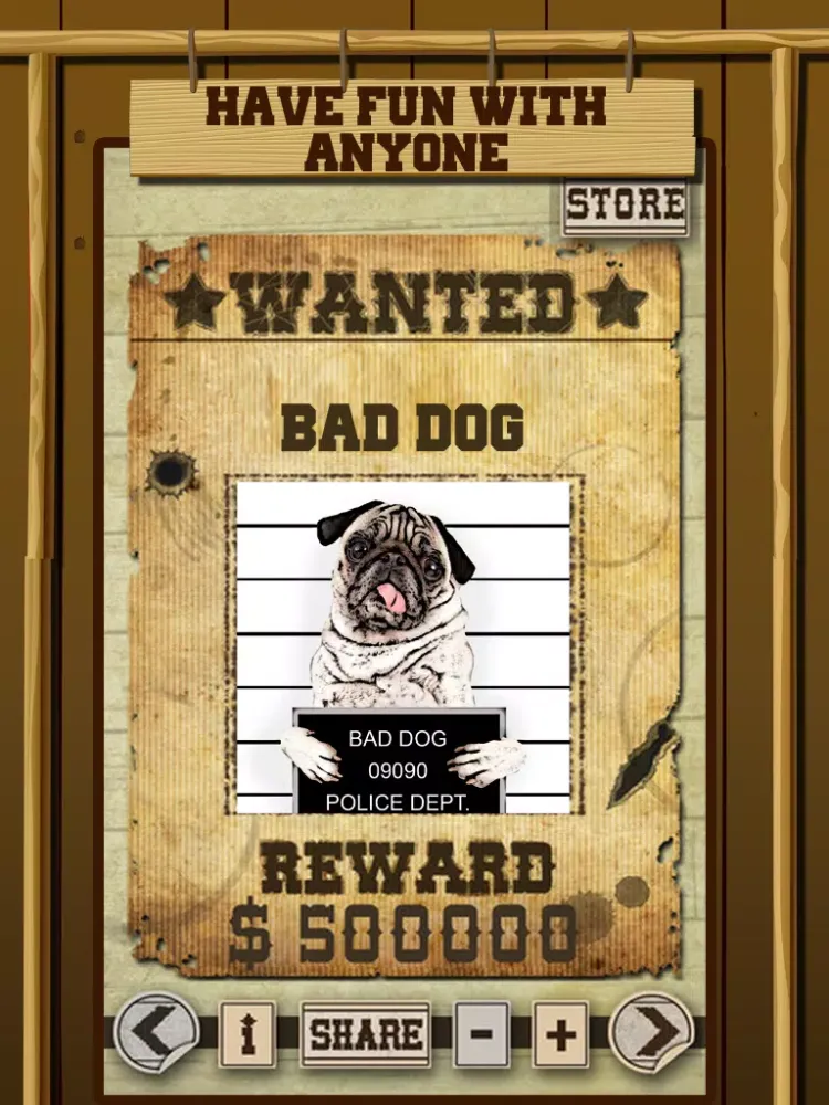 Zrzuty ekranu Wild West Wanted Poster Maker Pro - Make Your Own Wild West Outlaw Photo Mug Shots iPad 