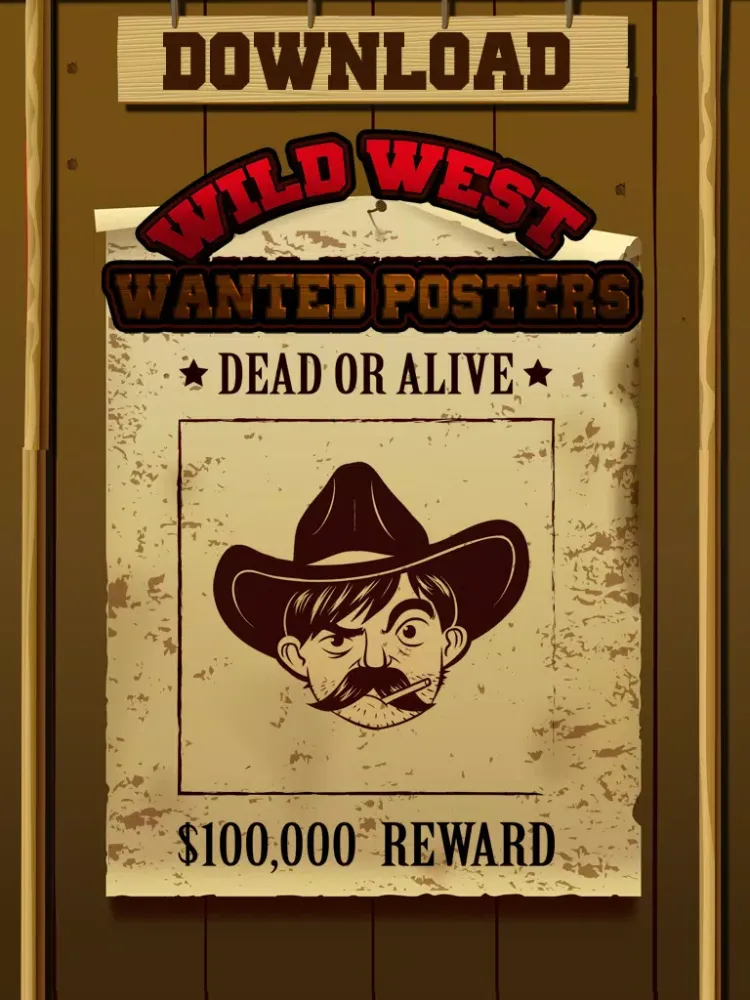 Zrzuty ekranu Wild West Wanted Poster Maker Pro - Make Your Own Wild West Outlaw Photo Mug Shots iPad 