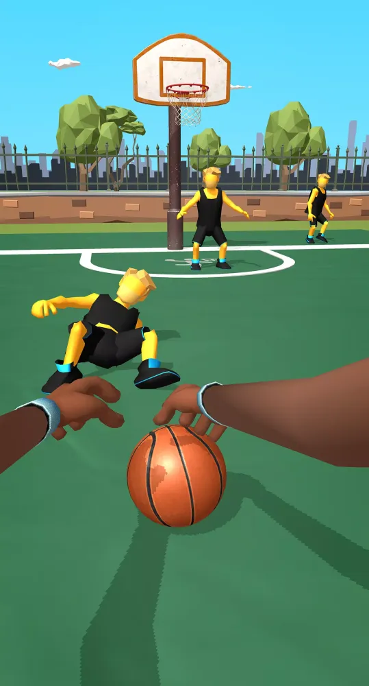 Capturas de tela do Dribble Hoops