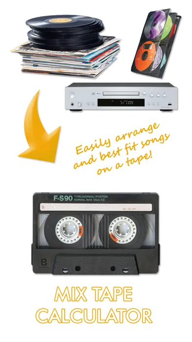 Captures d'écran de MixTape Calculator
