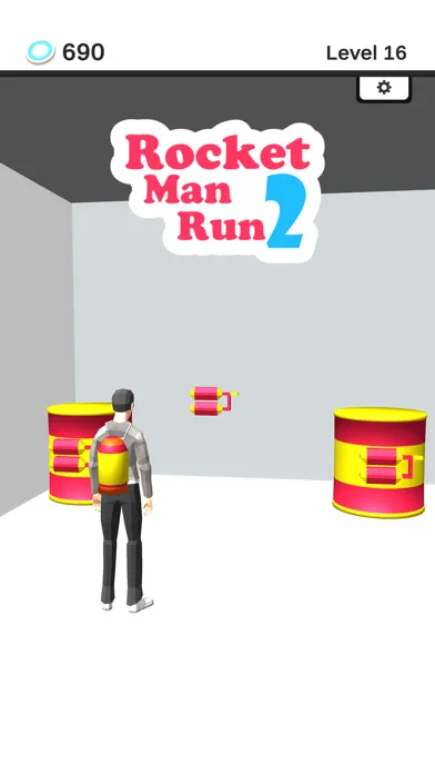 Tangkapan skrin Rocket Man Run 2