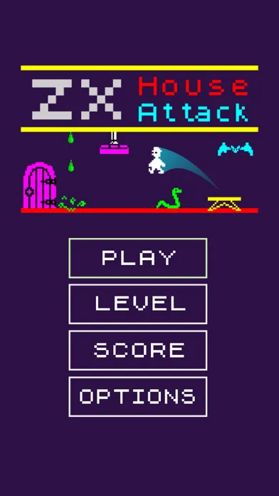 Tangkapan skrin ZX House Attack - Z80 Classic