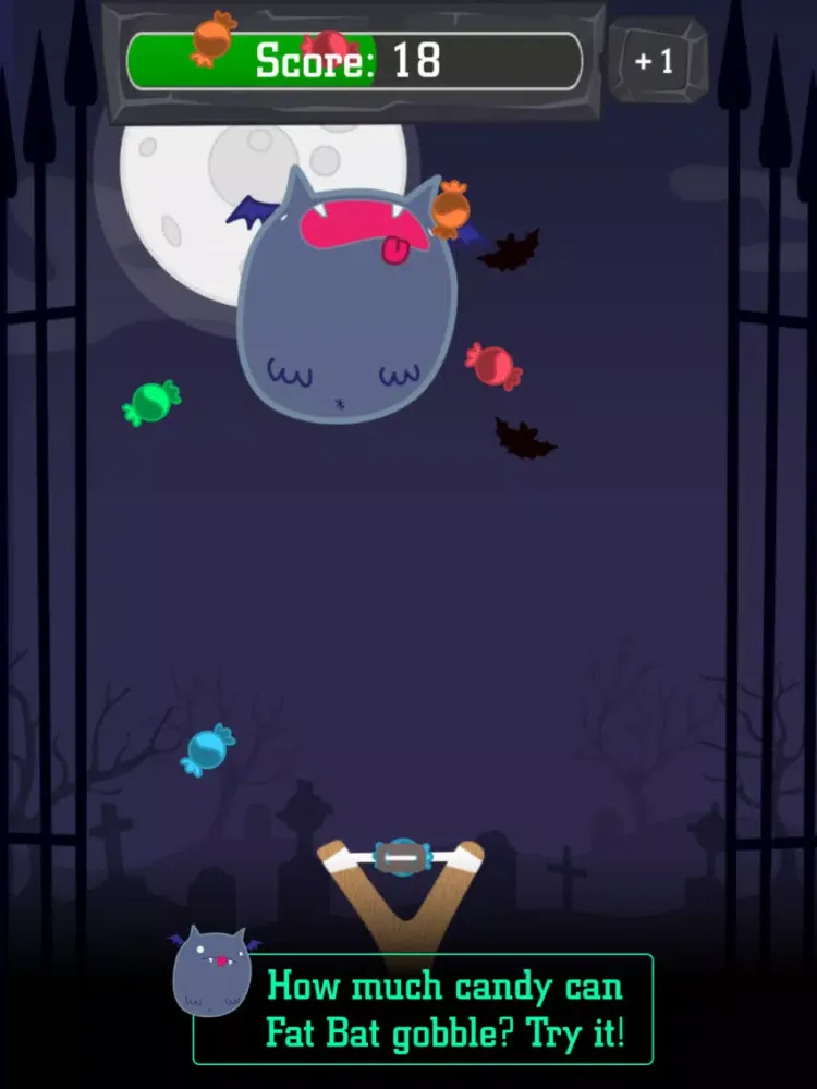 Captures d'écran de Fat Bat - Halloween Sugar Rush iPad 