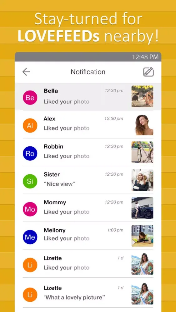 Tangkapan layar LoveFeed - Love,Chat,Date,Flirt